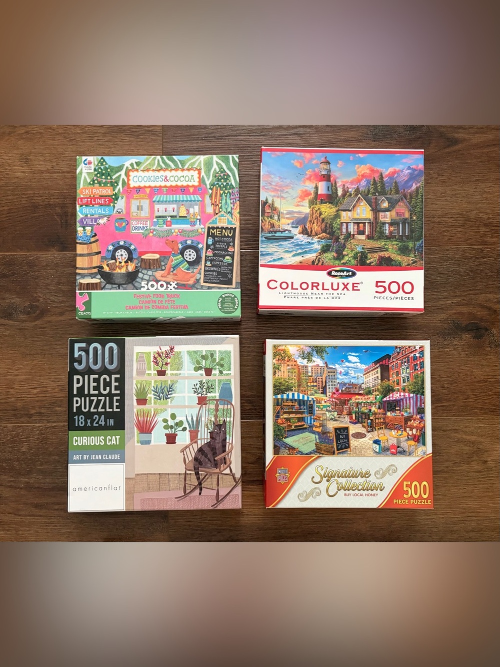 Lot of 4 puzzles - 500 pieces